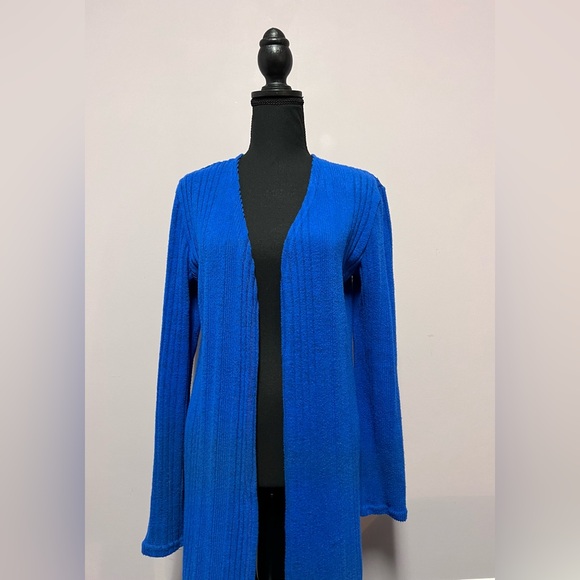 UMGEE Royal BLUE Long DUSTER Cardigan - Picture 3 of 12